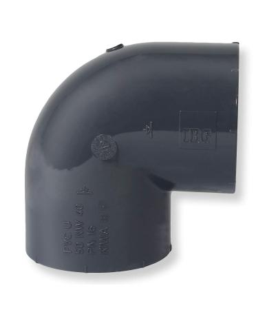 Paradies Pool GmbH PVC fitting angle 90 50 mm with adhesive sleeves quality from Europe quantity: 1 piece