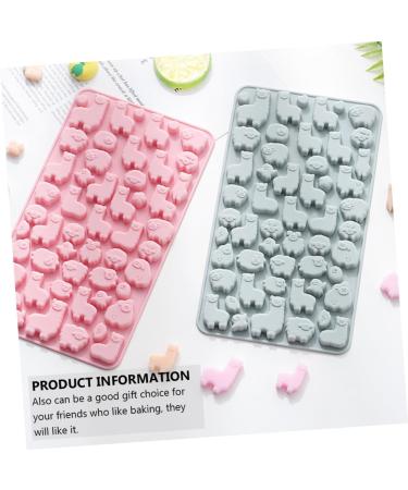 2pcs Chocolate Silicone Mold Silicone Jelly Mold Muffin Chewing Gum Candle Molds Silicone Soap Molds Cupcake Baking Pan Rubber Candy Molds Biscuit Cartoon Silica Gel Chocolate Mold 23.2X12.9X1.1CM Random Color - Buy Online on SooperMarket.com