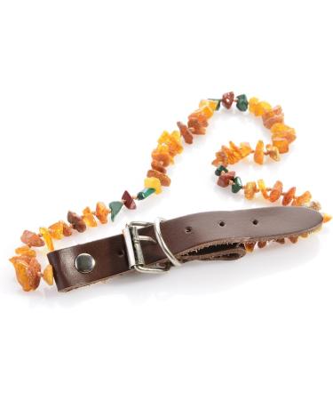 Larsson Amber Necklace for Dogs & Cats | Malachite & Red Jasper | 50-60 cm | International Shipping - Buy Online on SooperMarket.com