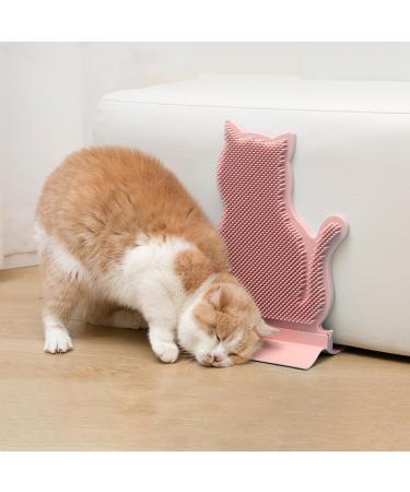 Ibluelover Cat Brush - Corner Grooming Massage Brush for Long & Short-Haired Cats - Pink Wall & Sofa Scratchboard - Buy Online on SooperMarket.com