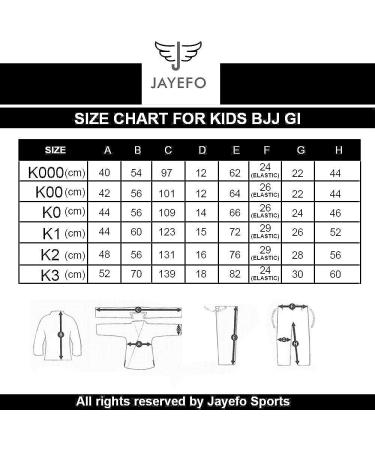 Jayefo Kids Brazilian Jiu Jitsu GI for Boys and Girls | Lightweight IBJJF Legal BJJ Gi for Children | Soft Preshrunk Grappling Youth MMA Kimono with Free White Belt - 1 Year Warranty | White/Gold K00 - Buy Online on SooperMarket.com