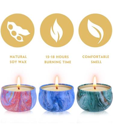Buy Aottom Fragrance Candles Gift Set - Natural Soy Wax Aroma Candles for Christmas - 9 x 75g Aromatherapy Tealights for Women - Buy Online on SooperMarket.com
