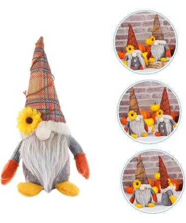 ABOOFAN Doll Thanksgiving Harvest Rudolph Gnome Decoration for Decor Figurine Autumn Festival Party Assorted Color 28X11X7CM - Buy Online on SooperMarket.com