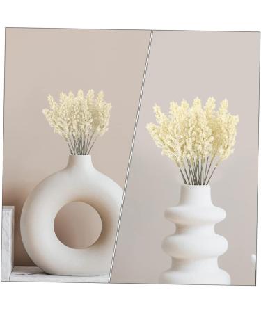Amosfun 24pcs Wheat Ear Flower Silk Flower Office Decore Window Trim Decor for Living Room Fake Wheat Ear Wheat Decoration Natural Decorate Artificial Flower Straw Flower Arrangement Beige 30X1.5CM - Buy Online on SooperMarket.com