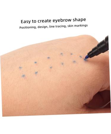 Hemoton 6pcs Eyebrow Marker Pen Eyebrow Pen Surgery Marker Pen Pen Cosmetic Portable 13.9x1.8cm Blue - Buy Online on SooperMarket.com