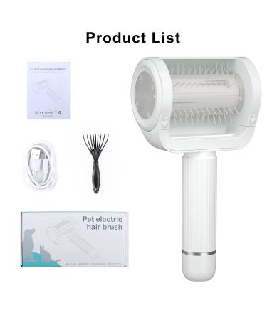 HOMREALM Electric Dog Brush - High-Efficiency Slicker Brush for Long Haired Dogs | Eco-Friendly Pet Grooming Tool for Shedding | Portable and Time-Saving - Buy Online on SooperMarket.com