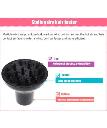 Supatmul Hair Diffuser Adjustable Hair Dryer Attachment for Curly & Wavy Hair | Perfect for 4-5cm Nozzles Ideal for Hairdressers - Buy Online on SooperMarket.com