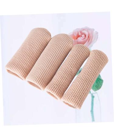 Lurrose 4pcs Silicone Gel Thumb Toe Protectors - Foot Cap Gel Pad Sleeves for Toe and Thumb - Nylon Sleeve Buffer Tube - Finger Cot Toe Cover - Thumb Picture 1 - Buy Online on SooperMarket.com