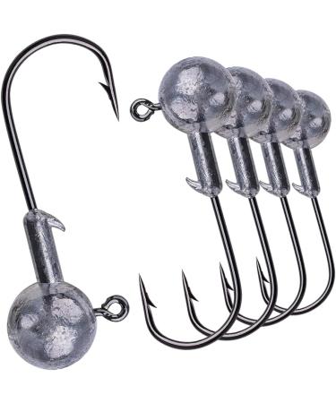 Goture 50-Piece Jig Head Fishing Hook Set - Sharp Rubber Fish Hooks for Carp & Jigs Multiple Weights Available - Buy Online on SooperMarket.com