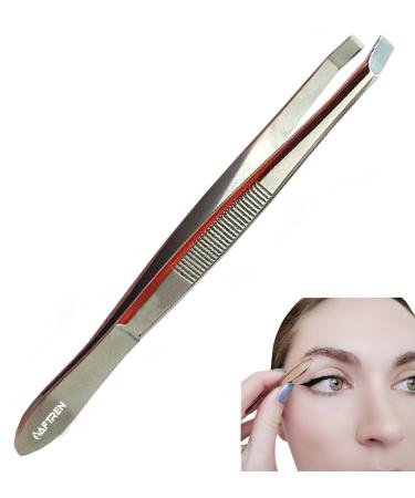 Eyebrow Tweezers Crab Bias Jaw Precision Slant Tweezers Facial Ingrown Hair Removal Professional Eyebrow Shaping Stainless Steel for Men Women