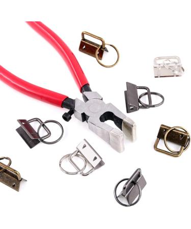 Swpeet 36 Sets 1.25mm Key Fob Hardware with Pliers - Glass Running Pliers Tools for Key Fob Making - Studio Running Pliers with Rubber Tips - Buy Online on SooperMarket.com