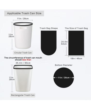 Portable Trash Bags Small Rubbish Bags Colourful Plastic Garbage Bags 5 Rolls/100 Counts - Buy Online on SooperMarket.com