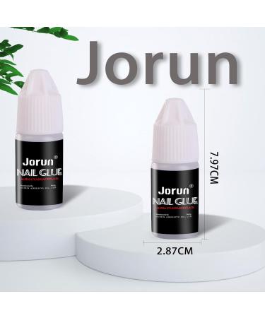 5pc Strong Nail Glue Quick Dry Professional Nail Glue for Acrylic Tips Extra Strong False Nail Glue Nail Glue Extra Strong for False Nails And Nail Gem Glue 3g*5 - Buy Online on SooperMarket.com
