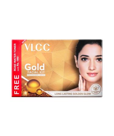 VLCC Gold Facial Kit + FREE Rose Water Toner | 300gm + 100ml