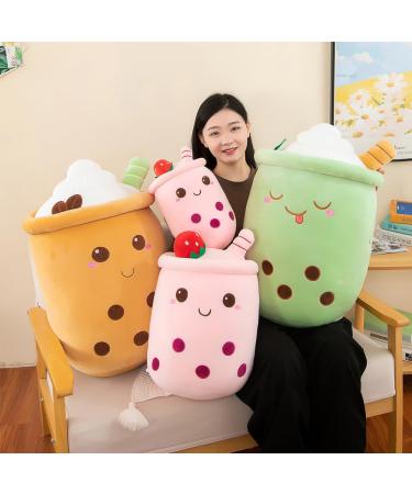 Bubble Tea Plush Pillow - Giant 50cm Boba Stuffed Animal Toy for Boba Lovers - Buy Online on SooperMarket.com