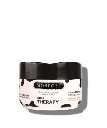 Morfose Professional Milk Therapy Hair Mask - 16.9 Fl Oz - 12 Amino Acids & Proteins for Fuller Healthier Strands - Repair Dry, Damaged, Brittle Hair - Buy Online on SooperMarket.com