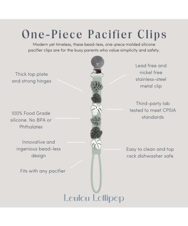 Loulou Lollipop Silicone Teether and Holder Clip Bundle Set - Llama/Sweetheart - Buy Online on SooperMarket.com