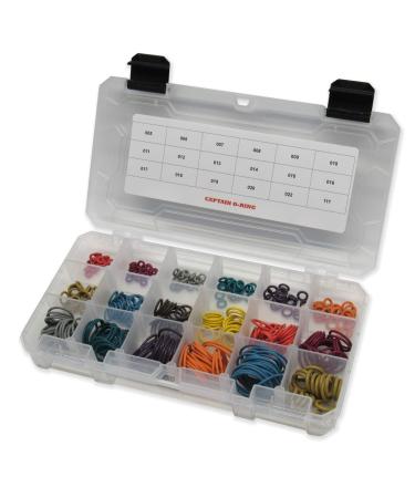 Captain O-Ring Players Kit Large Color Coded Master Paintball Oring Kit - 18 Sizes 360 Orings (Most Common o-Ring Sizes for Paintball Markers and Equipment)