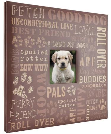 MCS Expandable 10-Page Pet Scrapbook Album with Photo Opening Cover and 12 x 12 Inch Pages  13.5 x 12.5 Inch  Dog