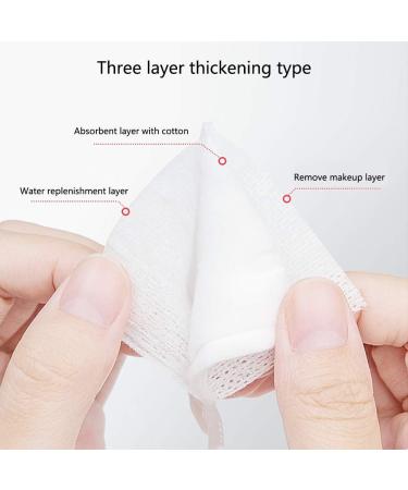 Buy Hypoallergenic Makeup Remover Cotton Pads | Soft Strong Lint-Free | Ideal for Face Lips Eyes & Nail Polish Removal - Buy Online on SooperMarket.com