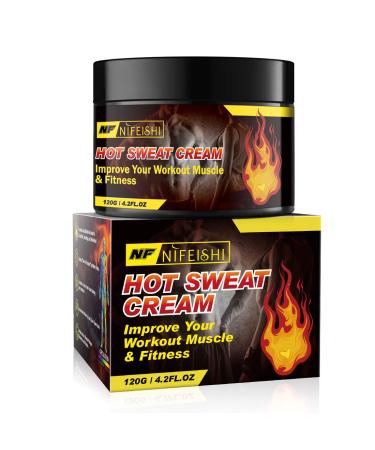 Hot Sweat Cream, Fat Burning Cream for Belly, Slim Shaping Workout Enhancer Gel for Women and Men, Tummy Slimming Cream &Cellulite Treatment for Thighs, Legs, Abdomen, Arms and Buttocks 4.2 Fl Oz (Pack of 1)
