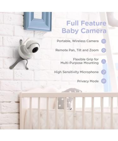Hubble Nursery Pal Connect Touch 5 HD Baby Monitor with Camera & Audio | Room Temperature Sensor, 2-Way Talk, Night Vision, WiFi Camera | Interactive Education Content Included - Buy Online on SooperMarket.com