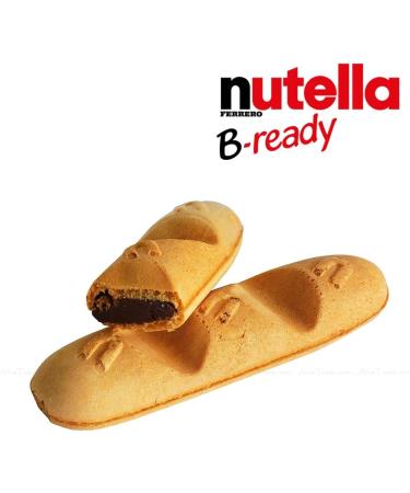 Nutella B-Ready x 15 Bars | Wafers Filles with Hazenut Cocoa | Easy Snack | On The Go to Work - Home Nutella Bars | Individually Wrapped | Easy to Go | Sold by EPL - Buy Online on SooperMarket.com