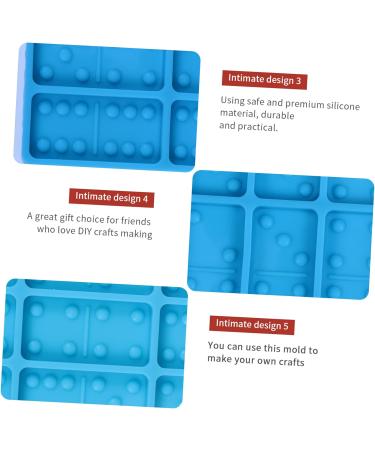 STOBOK Chocolate Molds 2pcs Mold 3D Silica Gel Self Made Chocolate Resin Molds Bluex2pcs 20.5X8.5X0.8CMx2pcs - Buy Online on SooperMarket.com
