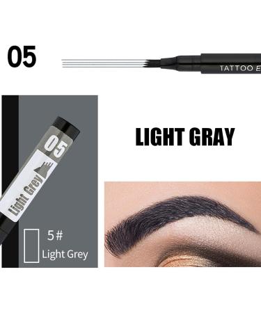 Eyebrow Waterproof Multi-Fork Pencils for Realistic Eyebrow Makeup Daily Eyebrow Makeup Supplies for Home Working Dating Traveling Gathering Dalynn 5# light gray - Buy Online on SooperMarket.com