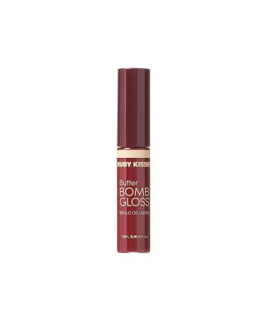 Ruby Kisses Butter Bomb Gloss - Natural Nude Lip Gloss with Vitamin E, Non-Sticky Lip Makeup - 7.8mL - Buy Online on SooperMarket.com