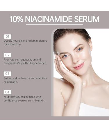 Niacinamide 10% + Zinc 1% Face Serum 10% Niacinamide Serum Niacinamide Spots Removal Serum Brightening Serum Tackles Blemishes Minimises Pore Softens and Moisturizes Skin Evens Skin Tone - Buy Online on SooperMarket.com