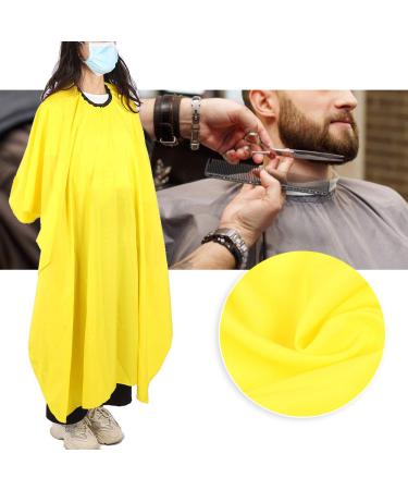 Hairdressing Cape Professional Hairdressing Apron Hair Cutting Dyeing Hairdresser Adjustable Dress Cape Hairdressing Apron Yellow for Barbers and Hairdressers 130 x 120cm