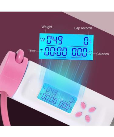 Digital Weighted Handle Jump Rope with Calorie Counter - Adjustable Speed Skipping Rope for Training Fitness - Men, Women, Kids - Pink - Buy Online on SooperMarket.com
