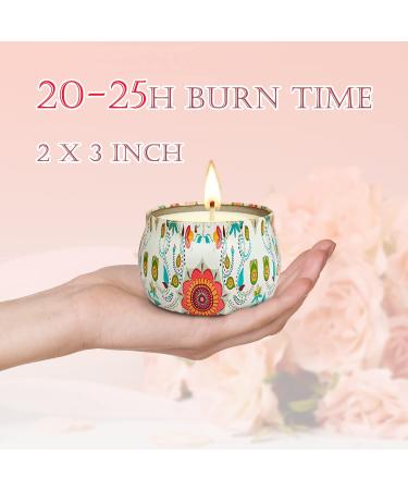 Scented Soy Wax Candle - Stress Relief Aromatherapy Gift for Women | Mother's Day, Christmas, Birthday, Valentine's | Rose Scented Candle for Home and Yoga - Buy Online on SooperMarket.com