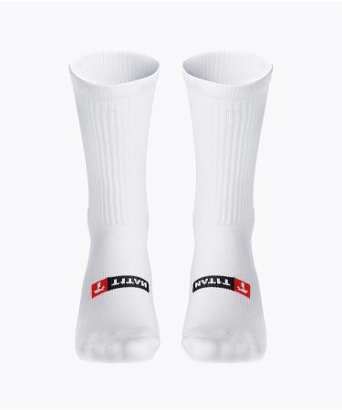 T1TAN Grip Socks - Ideal Non-Slip Socks for Men Women & Kids | Size 35-38 | White | Shop Vibrant Colors Now! - Buy Online on SooperMarket.com