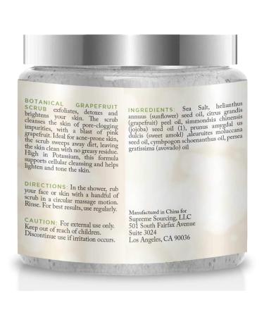 Grapefruit Scrub for Face and Body | Deep Cleansing Exfoliator for Acne-Prone Skin | Brighten Your Complexion | Pure Original - Buy Online on SooperMarket.com