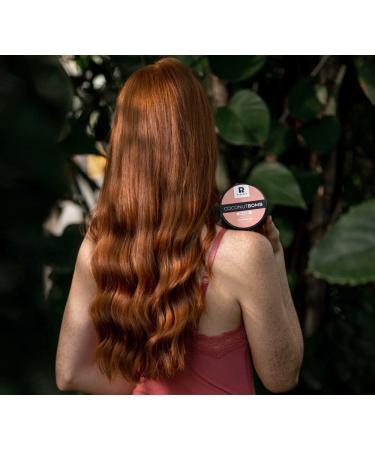 BYROKKO Coconut Bomb Hair Mask - Nourishing Deep Conditioner for Damaged Hair Natural Coco Oil Treatment 180g & Free Brush - Ideal for All Hair Types - Buy Online on SooperMarket.com