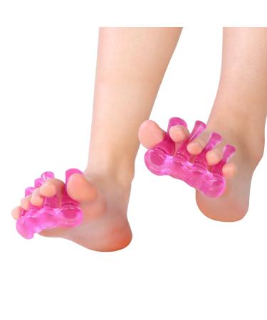 Rosa silicone toe separator Valgus Stretchers corrector finger spacer 1 pair of hammer toe overlapping foot finger correction bunion for women and men