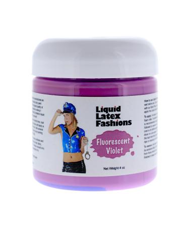 Liquid Latex Fashions- Fluorescent Violet Halloween Latex Full Body Paint for Adults and Kids Ideal for Art Parties Carnivals and Cosplay Safe to Use- 4 Oz