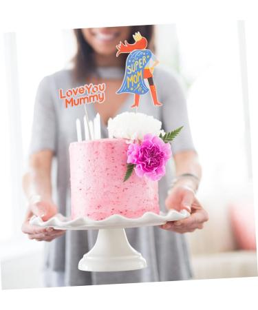 OFFSCH 3 Sets Mother's Cake Inserts Dessert Plug-in Party Cake Picks Mothers Day Theme Cake Plug-in Mom Gifts Cake Ornament Mum Presents Moms Birthday Moms Gifts Decor Paper Cake Supplies - Buy Online on SooperMarket.com