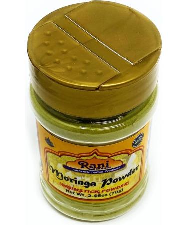 Rani Moringa Powder (Drumstick Powder) 2.46oz (70g) PET Jar 100% Natural | Vegan | Gluten Friendly | Non-GMO | No Colors | Indian Origin - Buy Online on SooperMarket.com