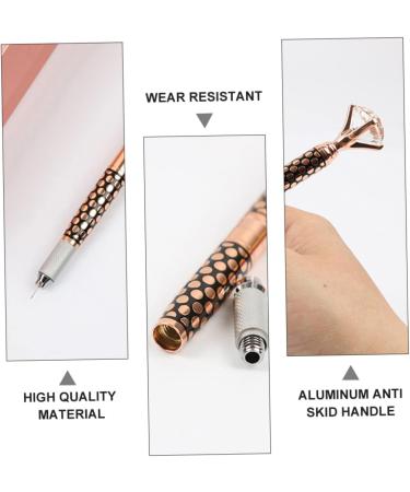 Baluue 3 Embroidery Pen Eyebrow Pen Brow Pencil Makeup Pen Makeup Tool Golden Aluminum Alloy - Buy Online on SooperMarket.com