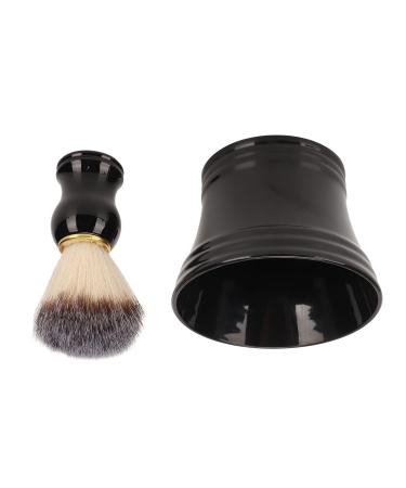 Professional Black Synthetic Bristle Shaving Brush for Men - Ideal for Barbers | International Shipping Available - Buy Online on SooperMarket.com