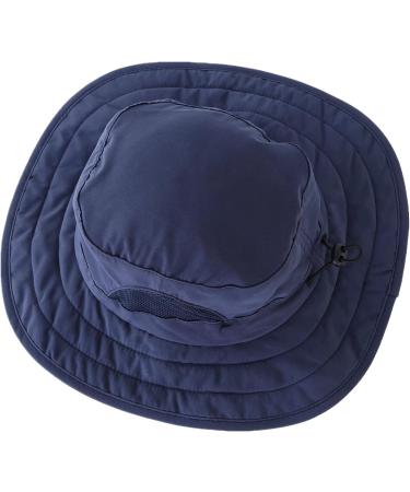 Connectyle Kids UPF 50+ Wide Brim Mesh Sun Hat in Navy - Sun Protection for Beach Play - Buy Online on SooperMarket.com