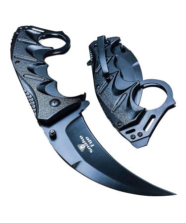 Snake Eye Tactical Everyday Carry Karambit Style Folding Pocket Knife
