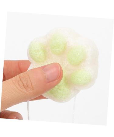 WOFASHPURET Baby Facial Foam Sponge Bath cat paw Bath Sponge exfoliating Body Scrubber Baby Powder Talc- Bath sponges for Shower Baby Sponge for Bathing Child Frosted Body wash - Buy Online on SooperMarket.com