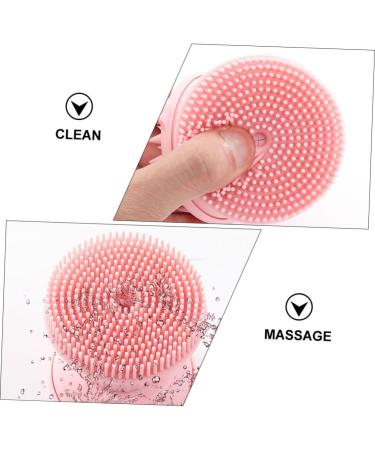 Angoily 1pc Three-in-one Bath Scalp Silica Gel Pink Washbasin - Buy Online on SooperMarket.com