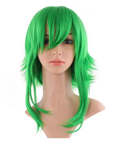 MapofBeauty 50cm/ 20 inch Medium Straight Women's Straight Wig (green)
