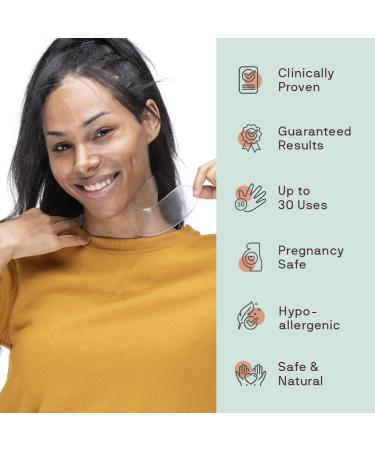 Dermaclara Neck Wrinkle Patch - Silicone Fusion Treatment for Neck Wrinkles - Anti-Wrinkle Patches for Fine Lines - Pregnancy Safe SkinCare - Reusable up to 30x - Buy Online on SooperMarket.com