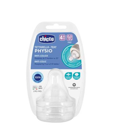Chicco Chicco PHYSIOLOGICAL ANTICOLIC TEACHER FAST FLOW 4M+ SILICONE 2 PCS. from 4 months